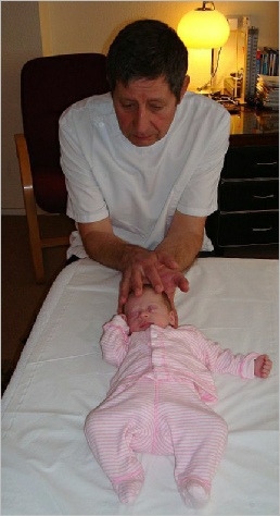 treating a baby at Northwood